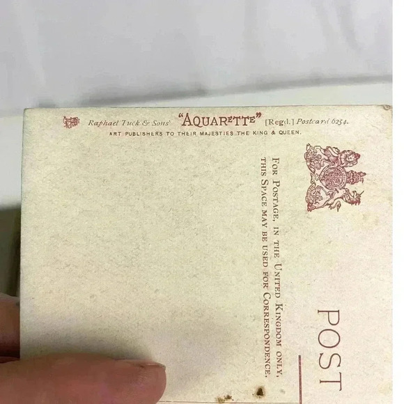 1904 Postcard PASSIVE RESISTANCE Humor Antique Aquarette Raphael Tuck & Sons - Picture 4 of 4